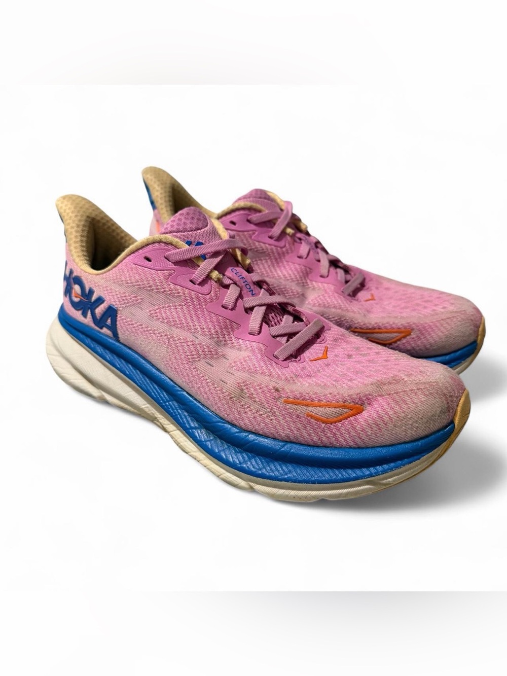 Women’s Hoka Clifton 9 Cyclamen Running Shoes Size 7.5